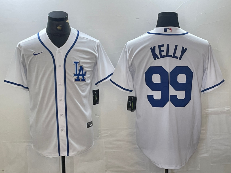 Men's Los Angeles Dodgers Joe Kelly #99 White Limited Jersey